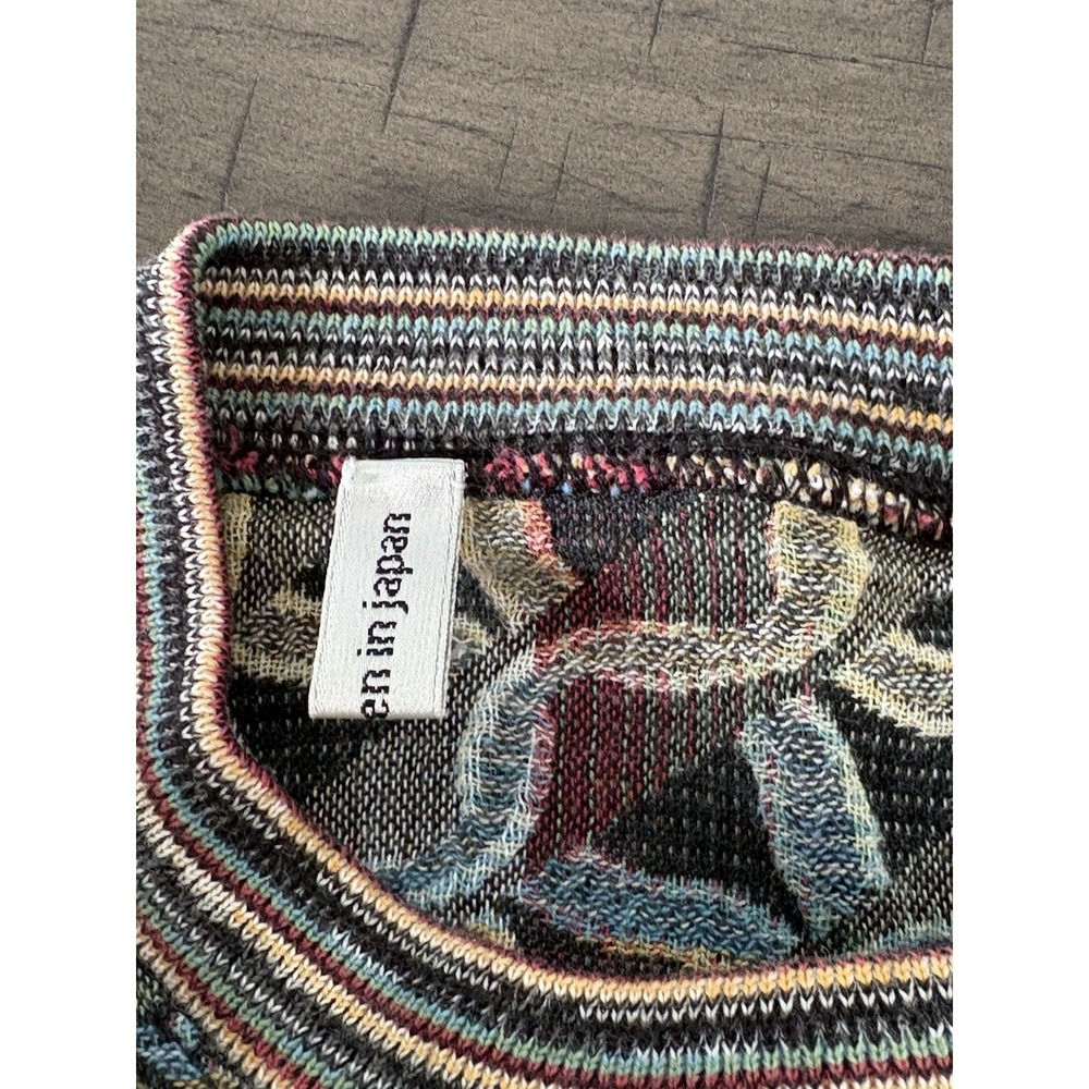 Jhane Barnes Vintage Geometric Textured Knot Crewneck Sweater  W Small - Picture 8 of 8